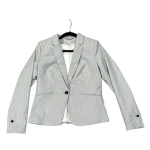 H&M NWOT Light Grey Womens Blazer Sz 10